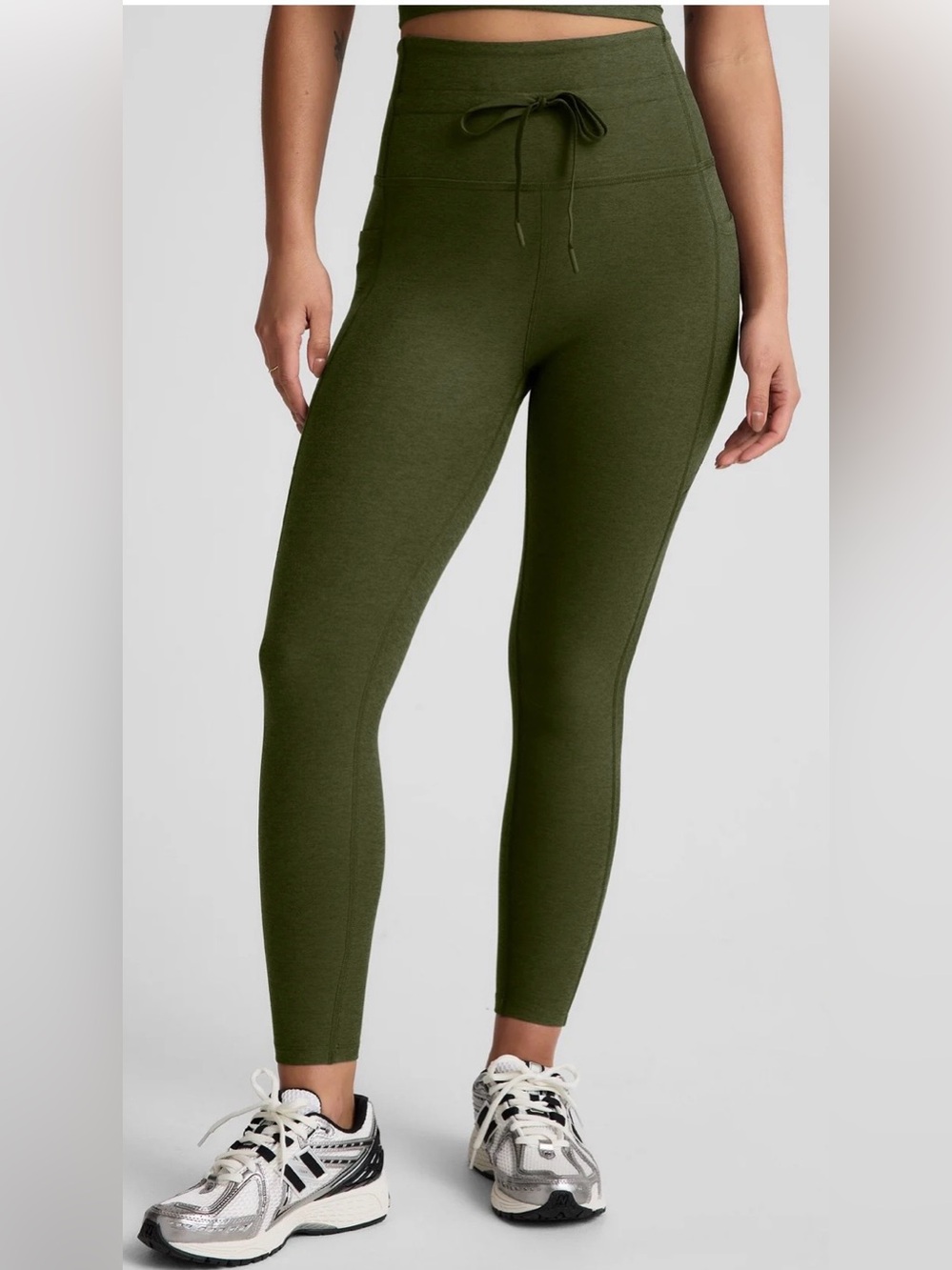 NWT Beyond Yoga Spacedye Go Pocket Midi Leggings Size Small in Hunter Green - Picture 2 of 8